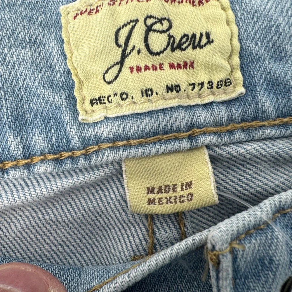 New J. Crew 770 Straight Fit Jeans Mens 34x36 Light Wash‎ Blue Stretch Denim NWT